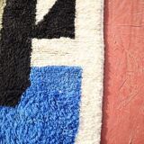 Handmade blue Beni Ourain rug 150/250cm