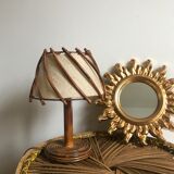 Vintage rattan lamp