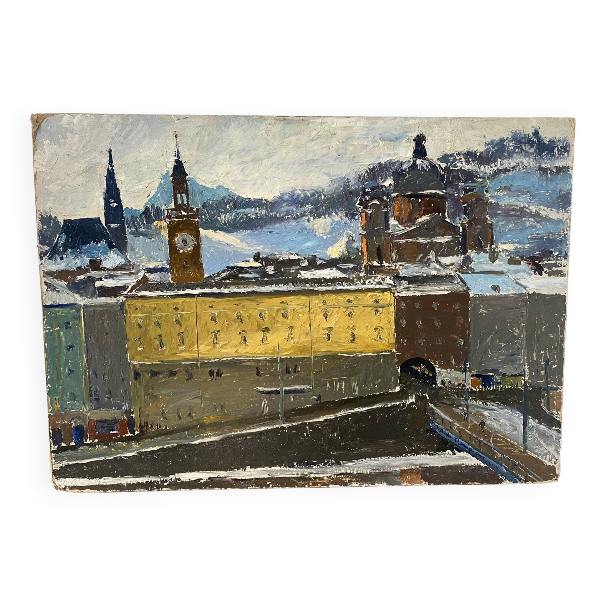 Landscape of Salzburg in 1953