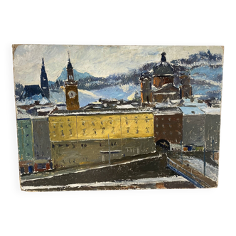 Landscape of Salzburg in 1953