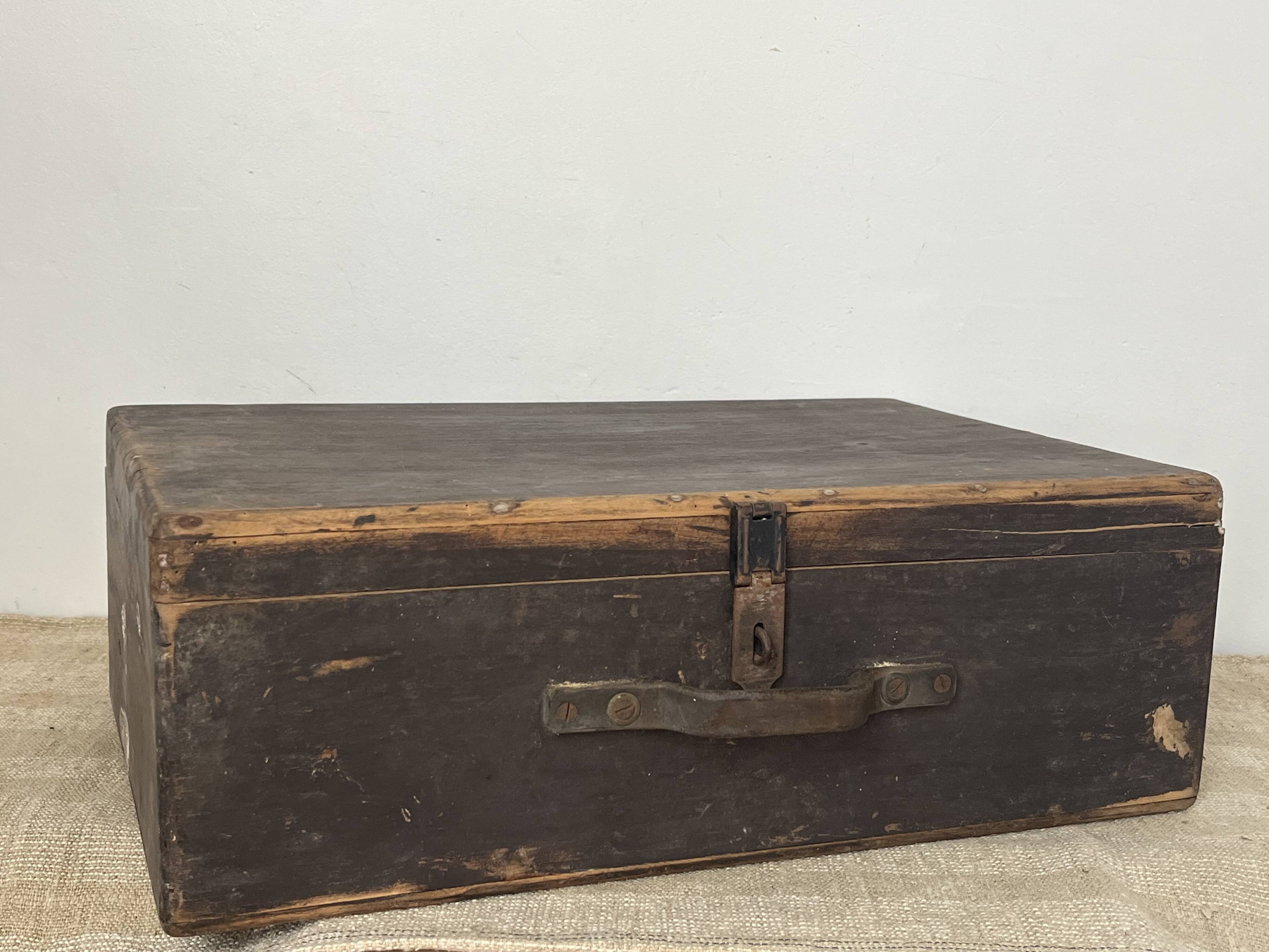Wooden suitcase, storage, decoration