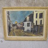 Peinture "vue de village"
