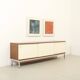 Sideboard of three sliding doors published by Airborne, France, 1960s.