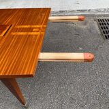 Scandinavian solid wood and rosewood dining table 1960