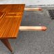 Scandinavian solid wood and rosewood dining table 1960