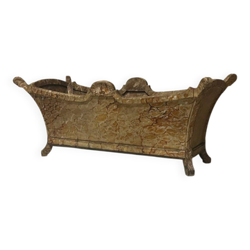 Large painted wooden planter, 19th century