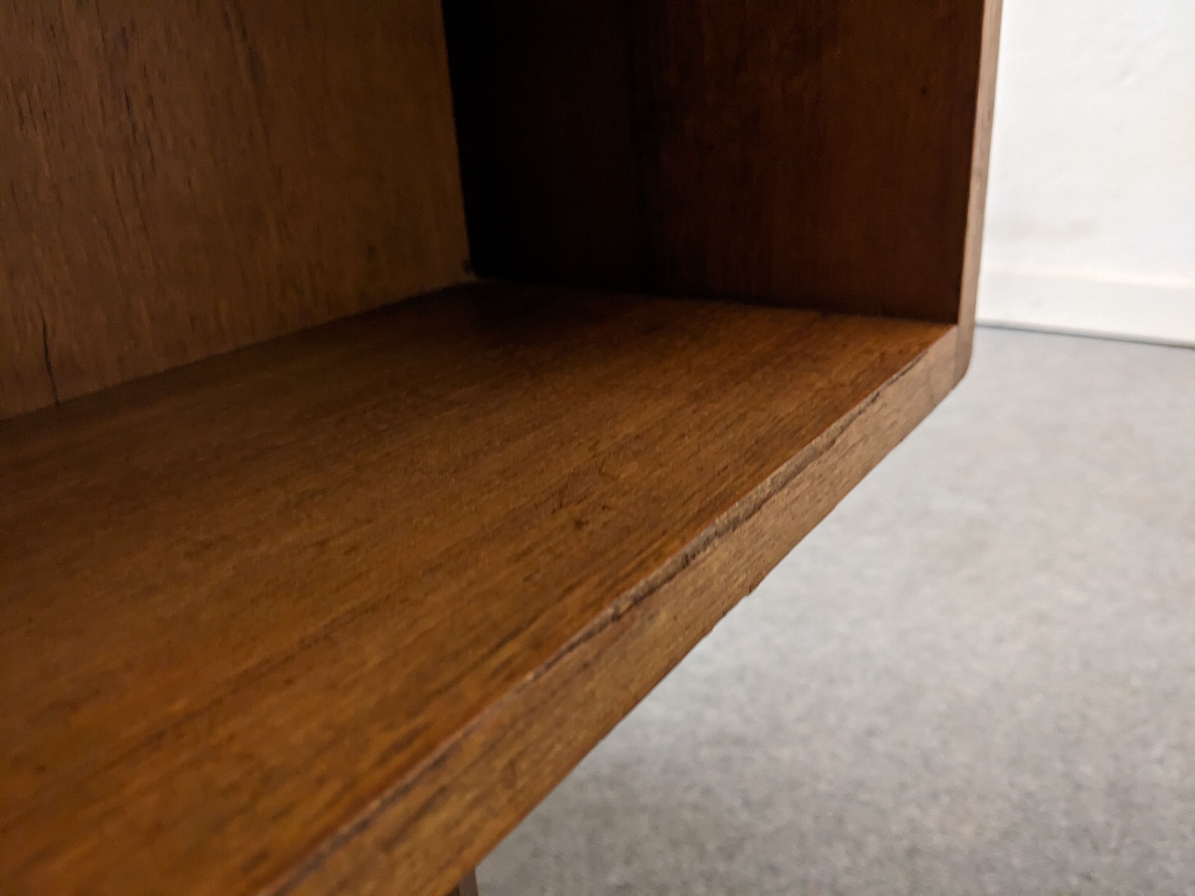 Scandinavian double-sided teak desk from the 50s/60s