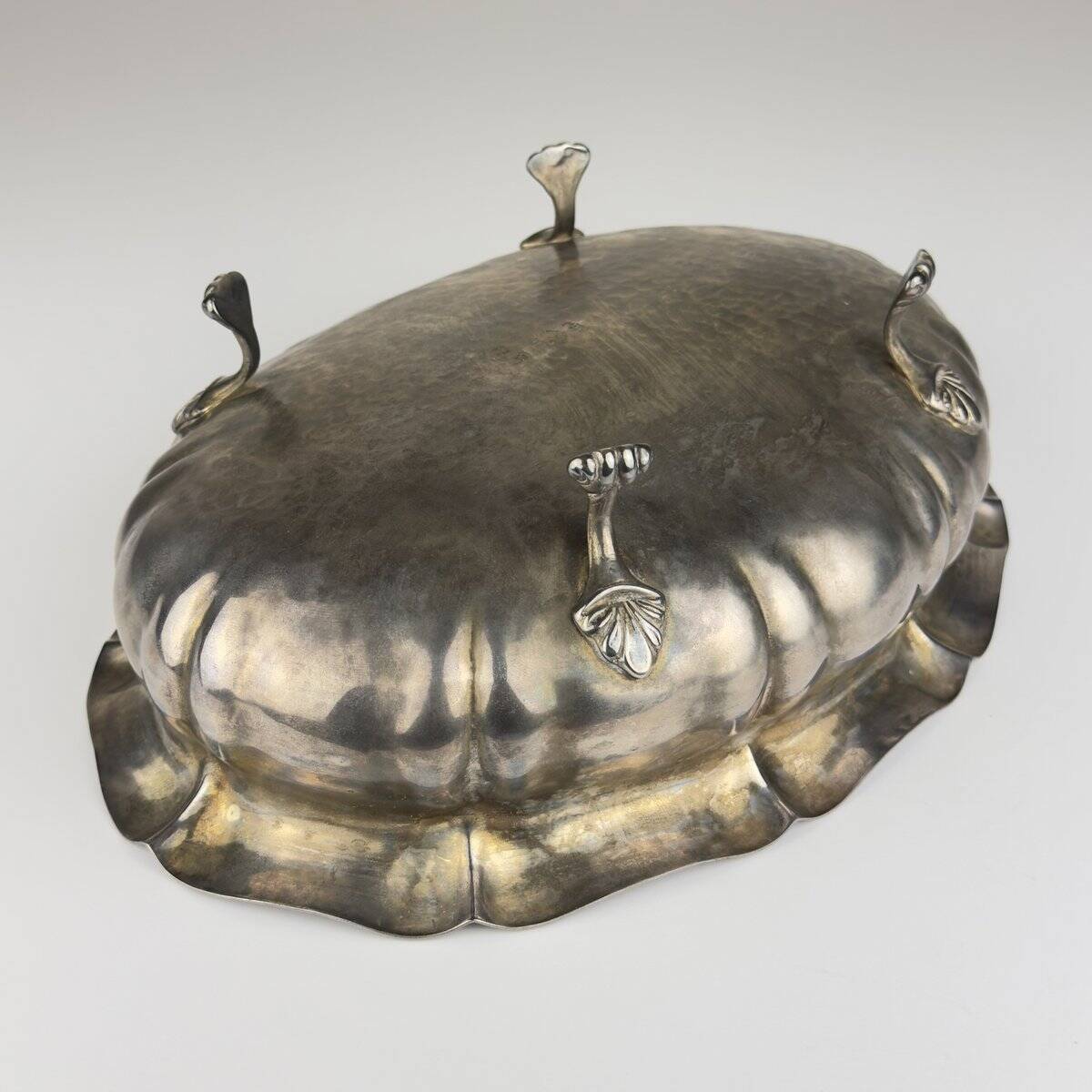 Vintage silver-plated bread basket, Italy, 1950s