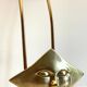 Display star shape mail holder in vintage brass