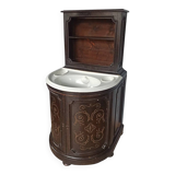 Washbasin cabinet Italy 19th century ceramic Ginori Tuscany Napoleon III