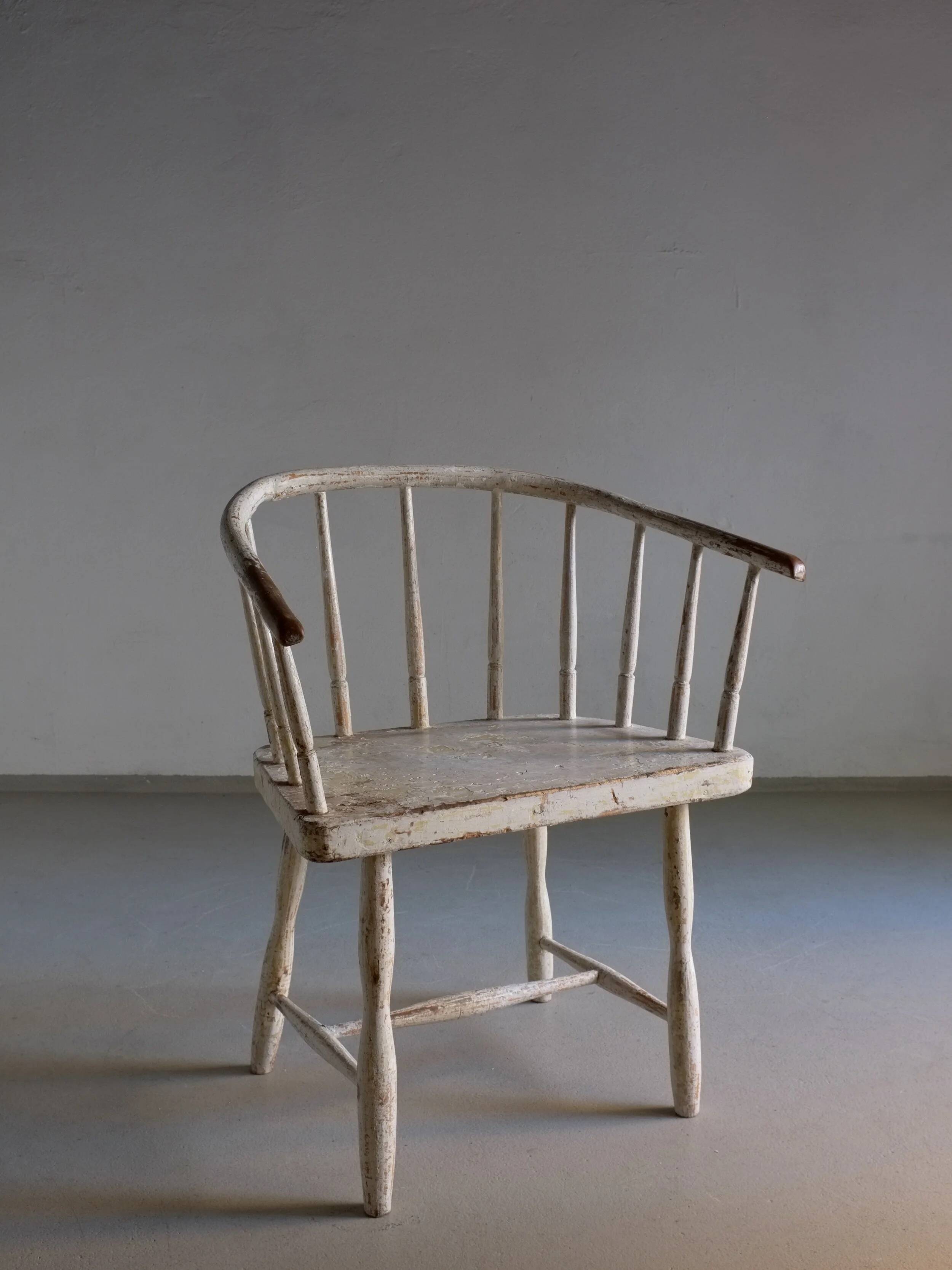 Wabi sabi white armchair | Latvia | 1900s