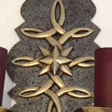 Pair of Art Deco wall sconces in the style of Jules Leleu.