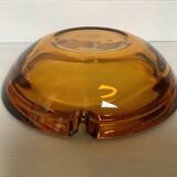 Large empty pocket ashtray thick glass