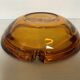 Large empty pocket ashtray thick glass