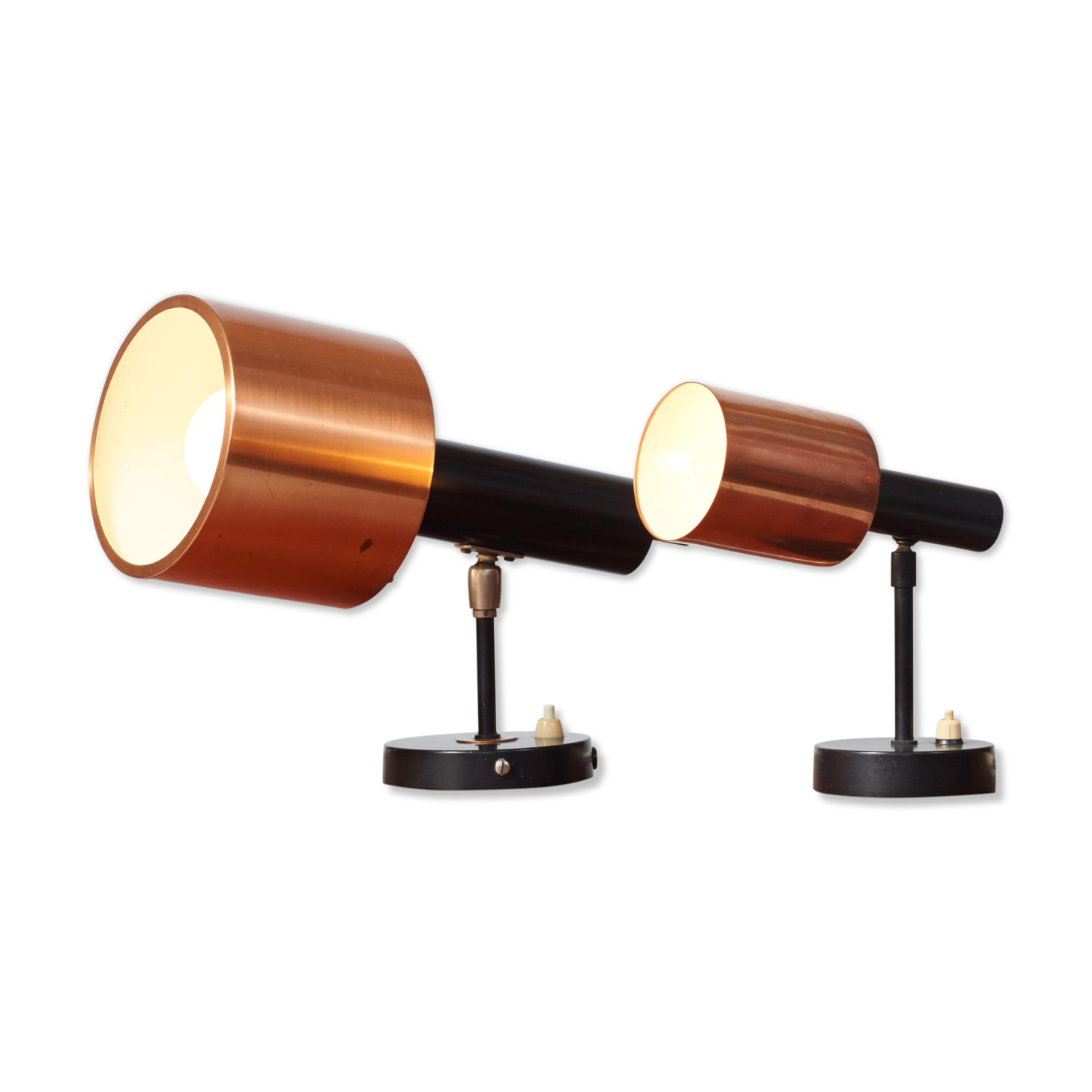 Jo Hammerborg for Foq & Morup, set wall lamps