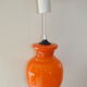 Vintage pendant lamp in orange opaline glass from the 70s