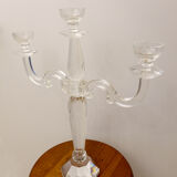 Candlesticks 3 branches in glass
