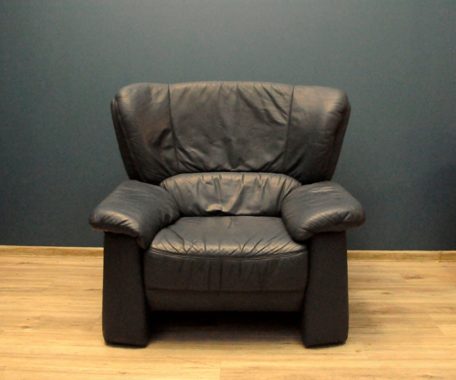 Vintage Italian leather armchair