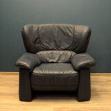 Vintage Italian leather armchair