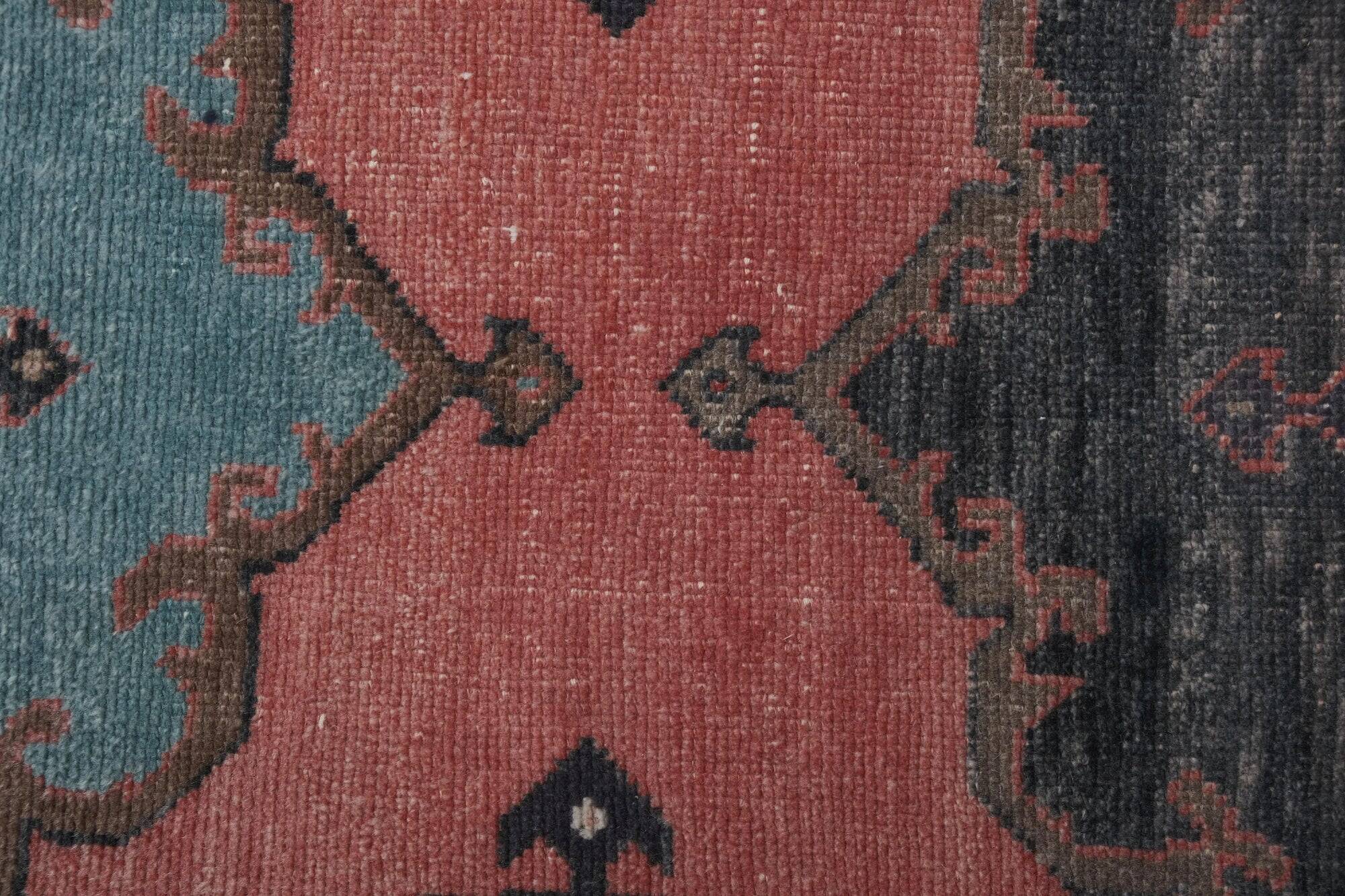 Vintage Turkish hallway rug 86x780 cm