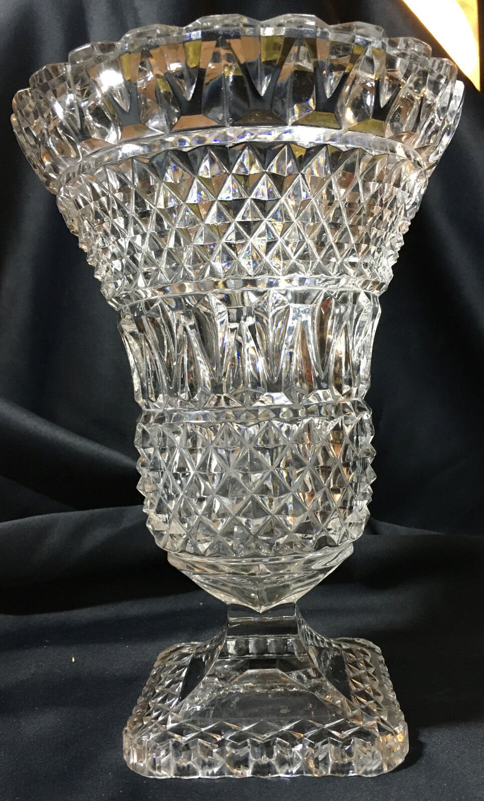 Vase Medicis foot shower crystal cut diamond tip