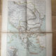 Carte ancienne Péninsule des Balkans 69x54cm