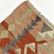 5x7 Brown & Red Turkish Vintage Kilim Rug 148x223Cm SK 35162