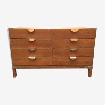 Dresser 8 brass drawers, 1950s