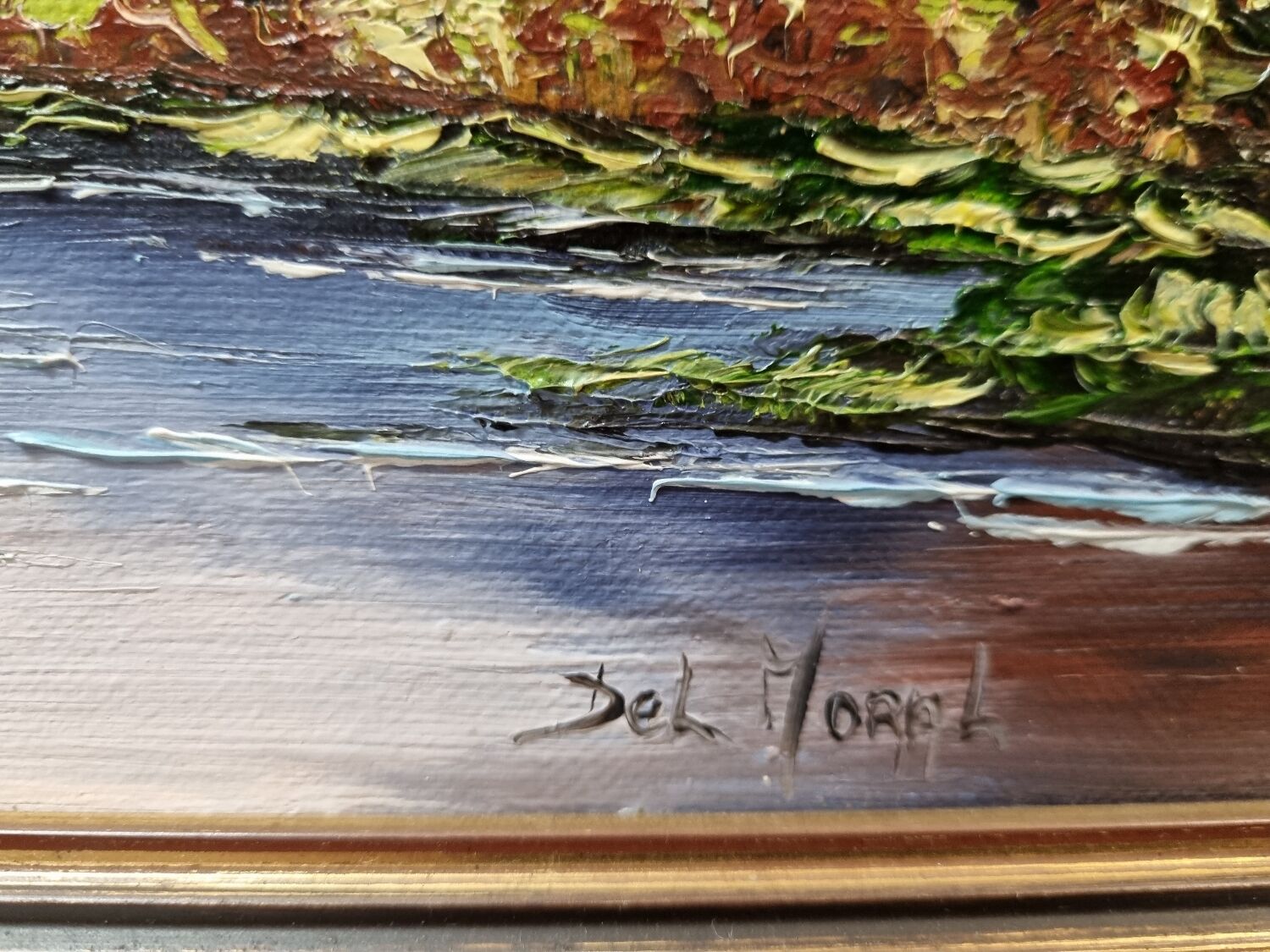 Peinture paysage de montagne de Isabelle Del Moral