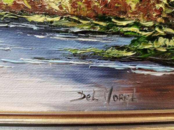 Peinture paysage de montagne de Isabelle Del Moral