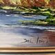 Mountain landscape painting by Isabelle Del Moral