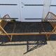 90/190 bed in vintage rattan wicker bamboo Scandinavian design handcrafted