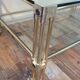 Table basse en métal doré des années 60/70