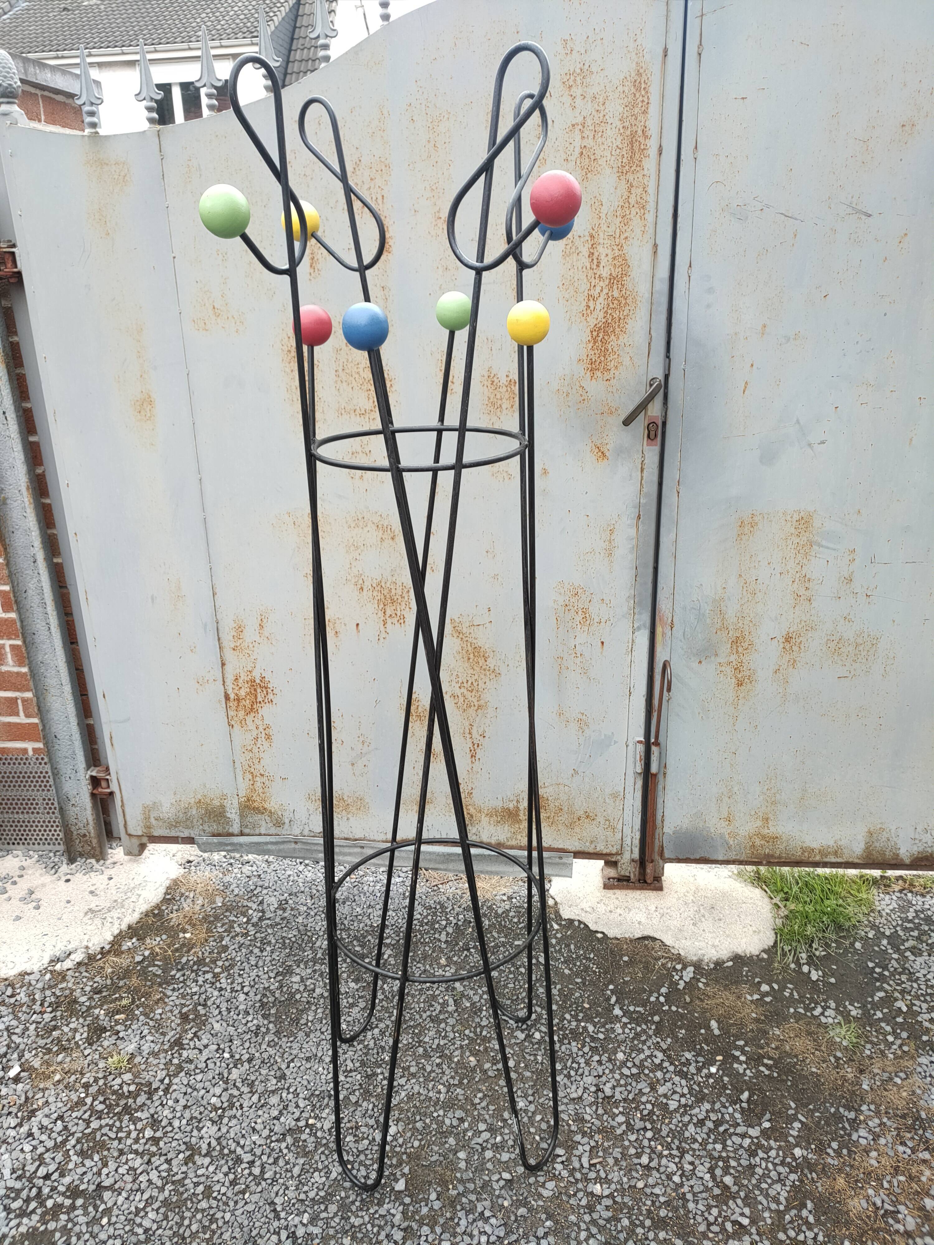 vintage treble clef coat rack