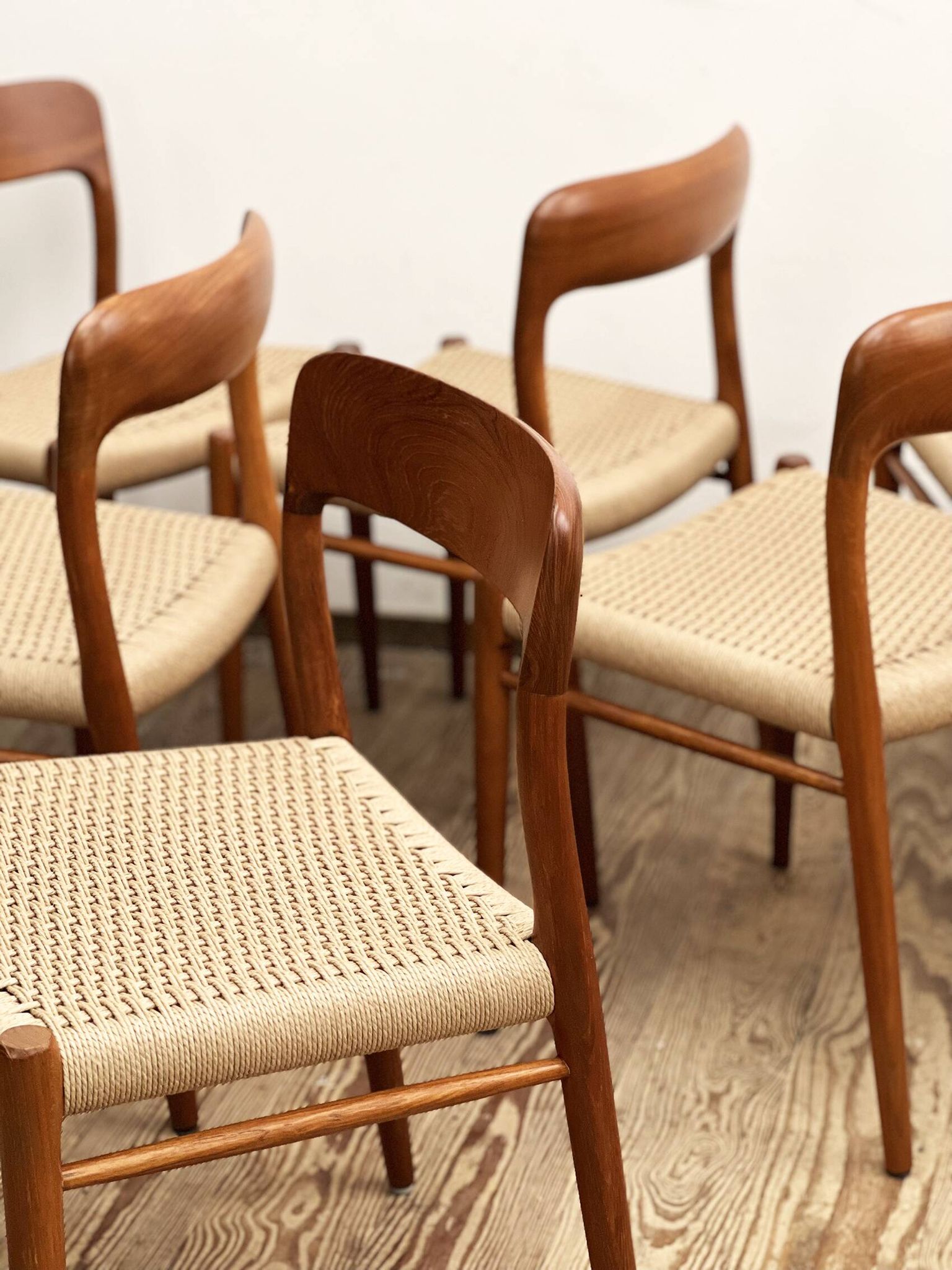 Set of 6 dining chairs by Niels O. Møller for J.L. Mollers