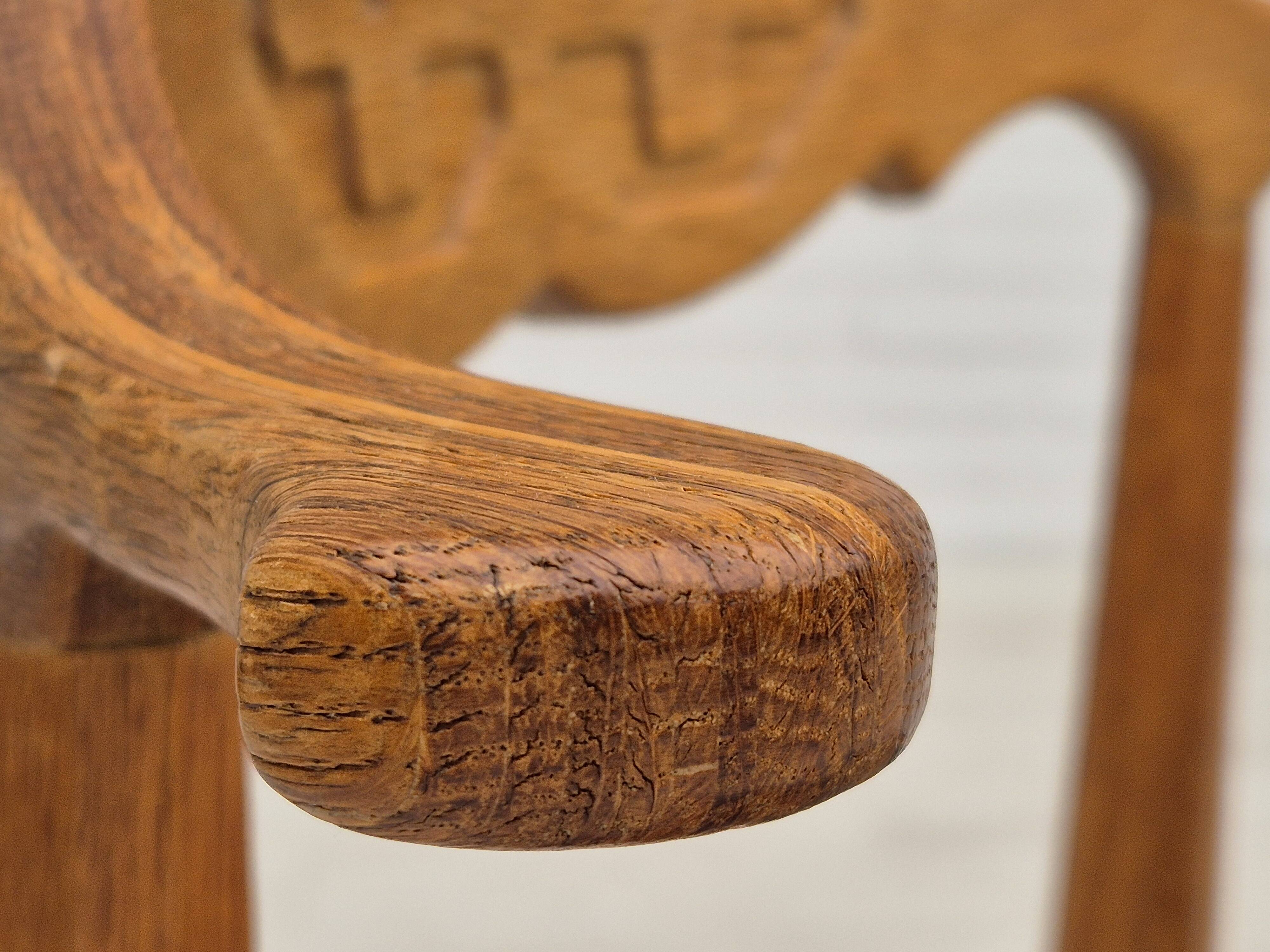 1970s, Danish design by Henning Kjærnulf for EG Kvalitetsmøbel, set of 4 dining chairs, original.