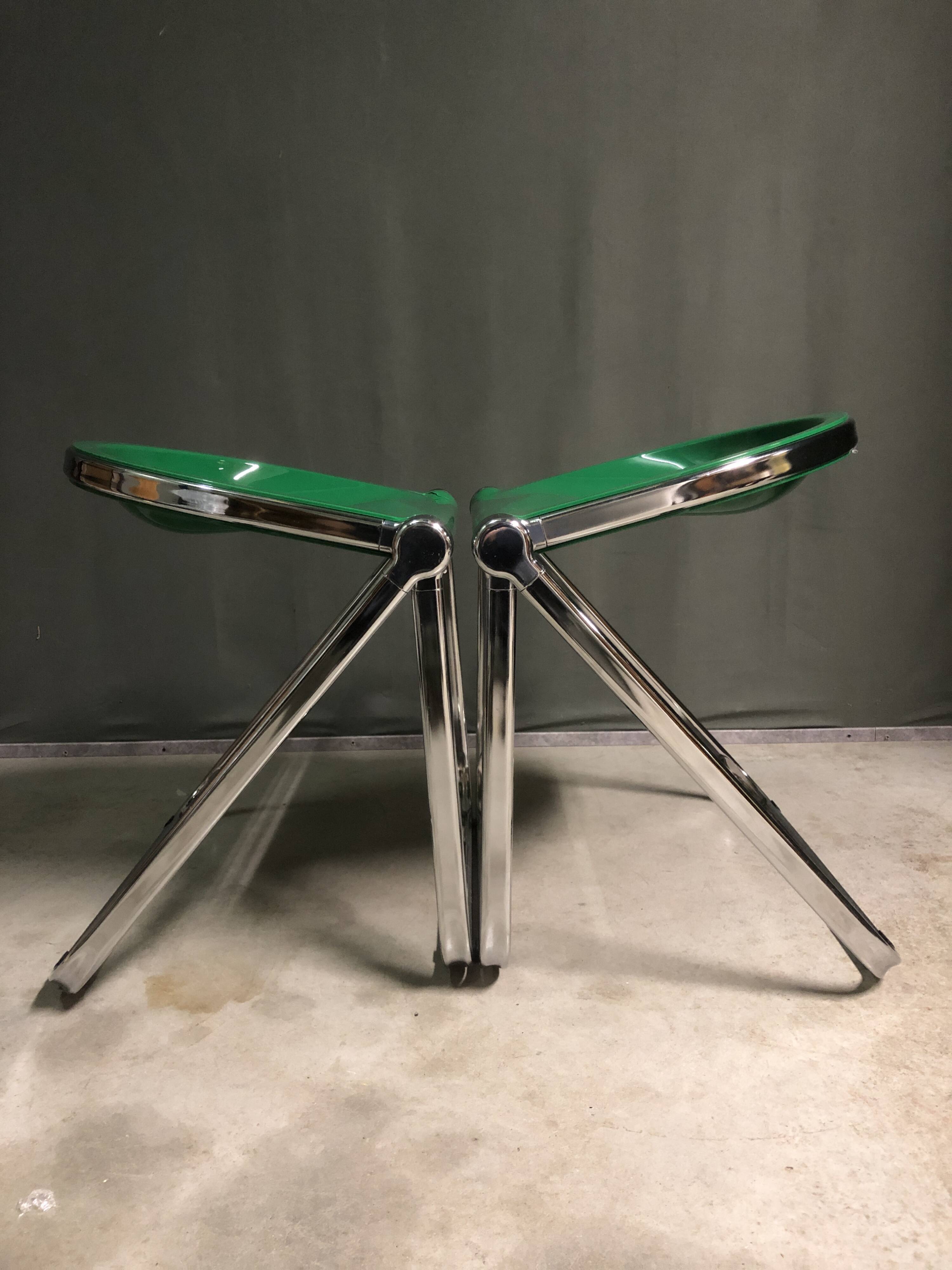 Pair of folding stools.