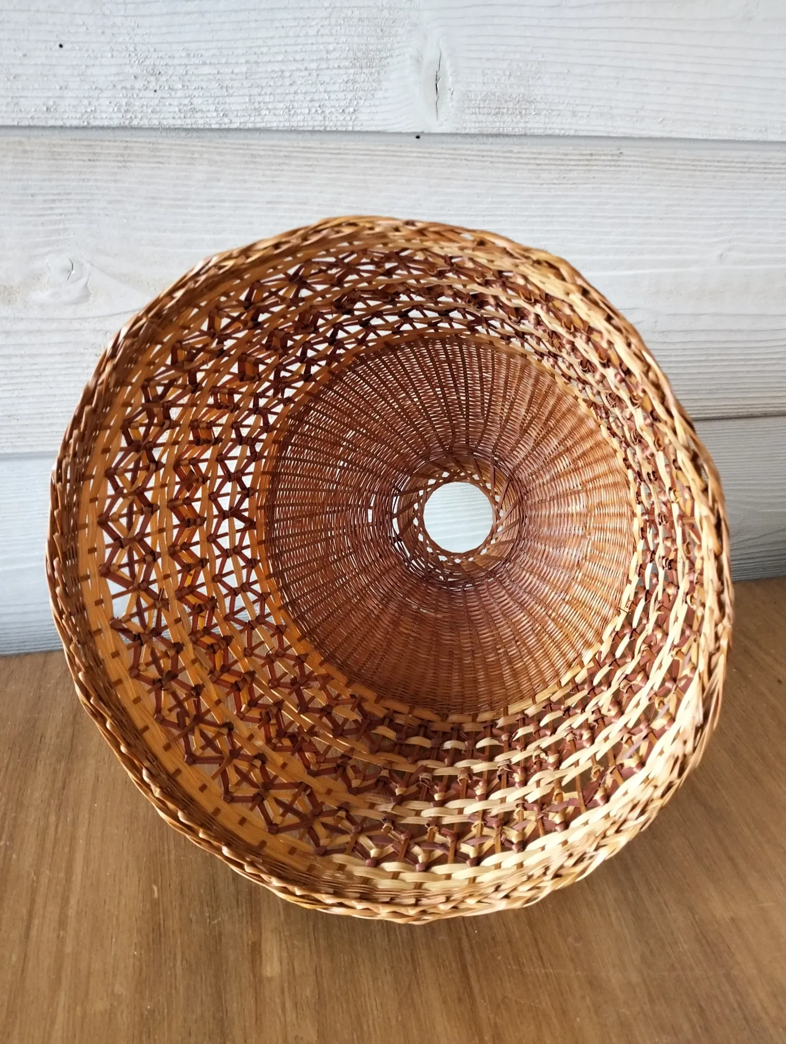 Abat-jour suspension bambou/rotin