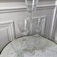 Set of 6 large crystalline glass wine glasses 50-60s