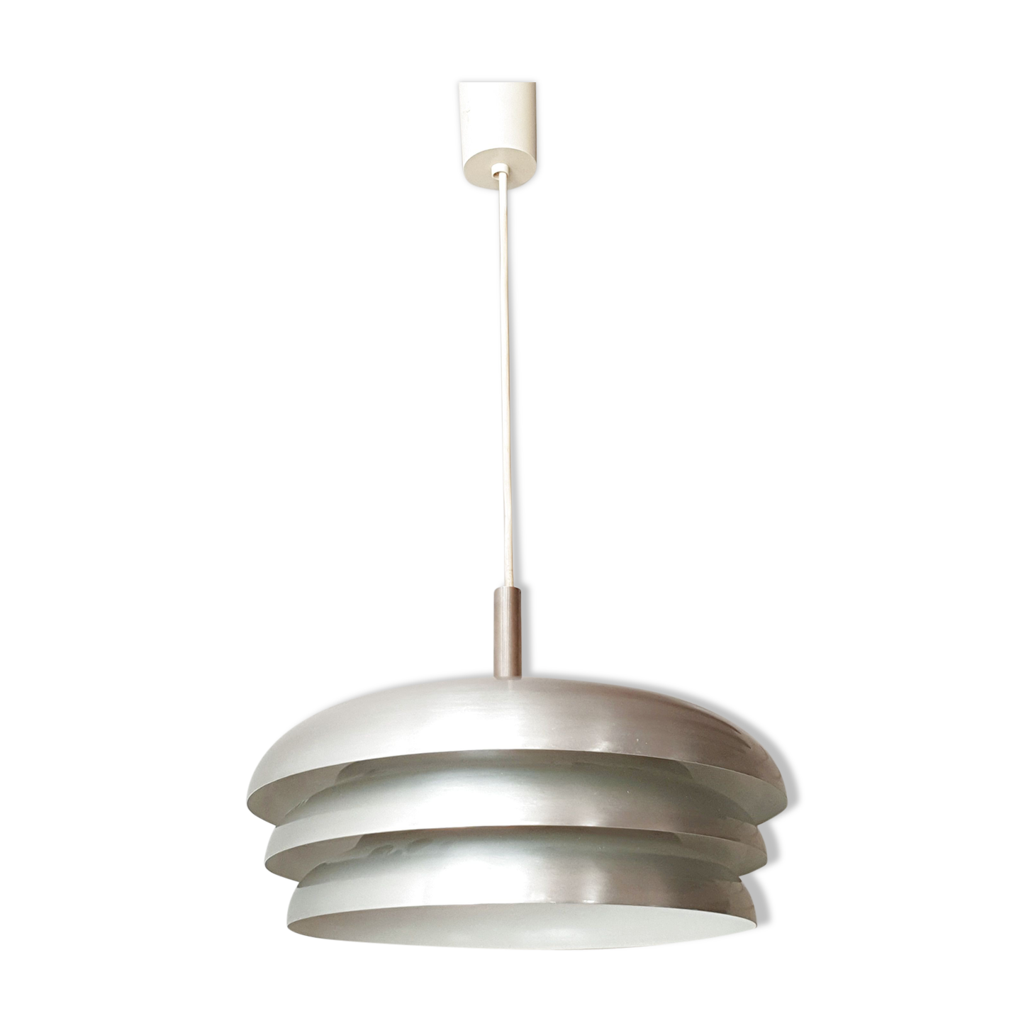 Scandinavian brushed steel hnaging 1960 vintage