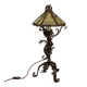 Antique table lamp in Neo-Renaissance style, iron, 20th century