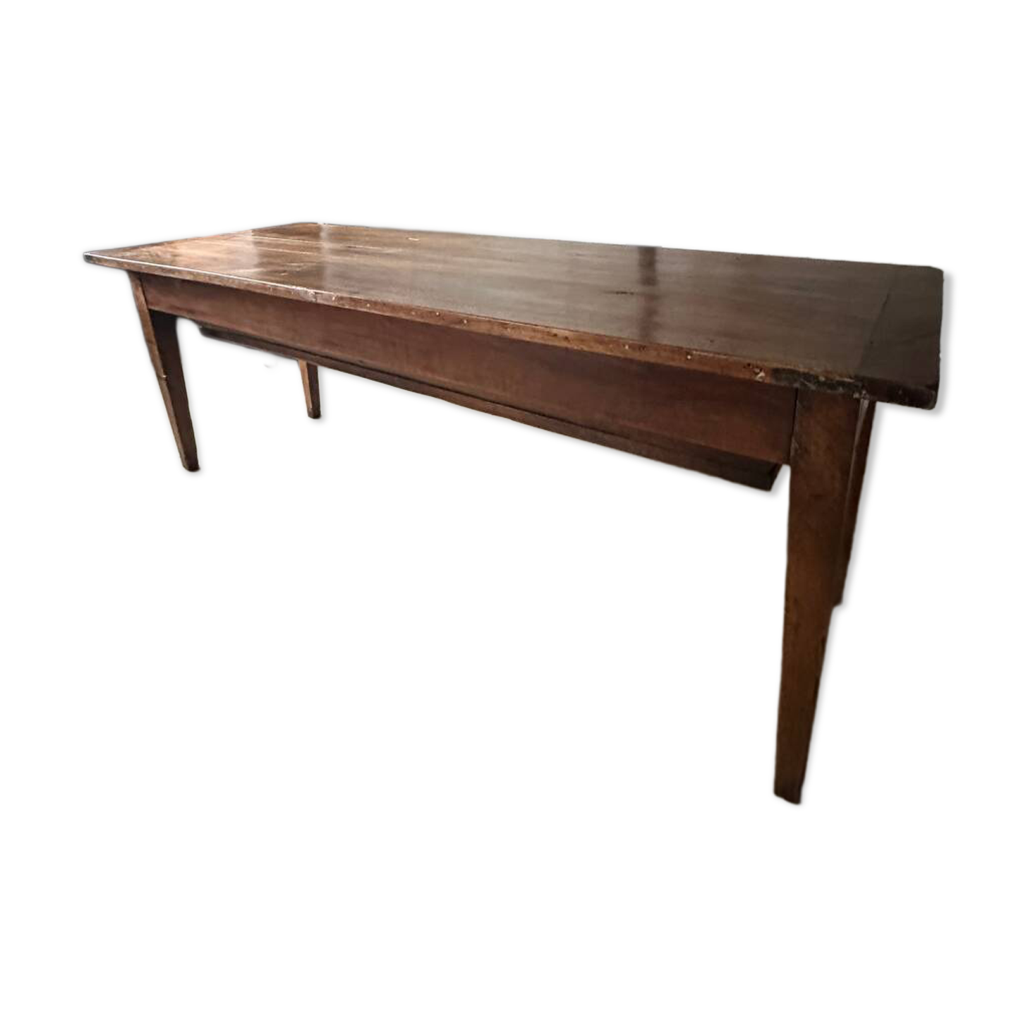 Table, old wooden kneading trough.