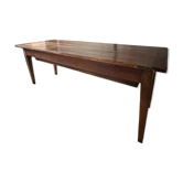 Table, pétrin ancien en bois massif
