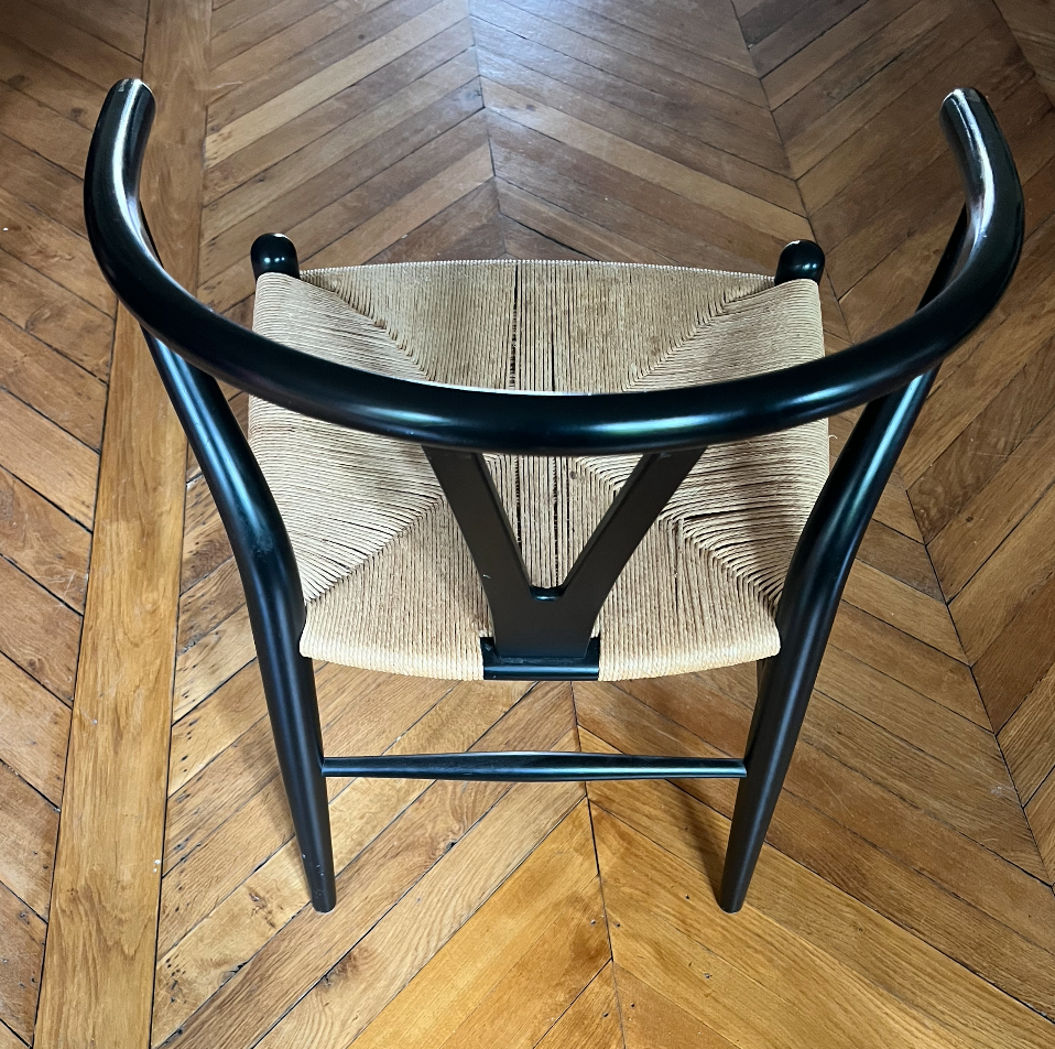 Set of 4 CH24 Wishbone chairs by Hans Wegner for Carl Hansen.