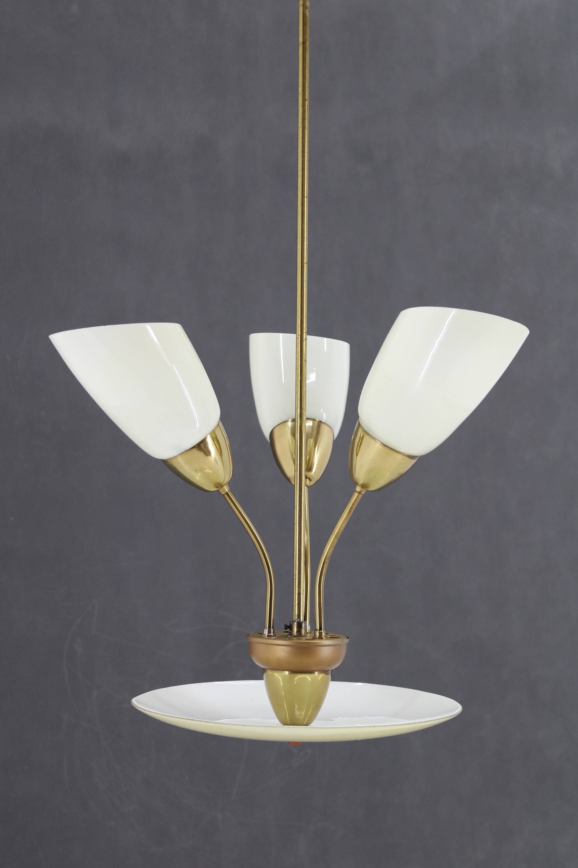 1960s Glass Chandelier by Kamenicky Senov, Czechoslovakia