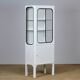 Armoire médicale vintage restaurée en fer et verre, 1970