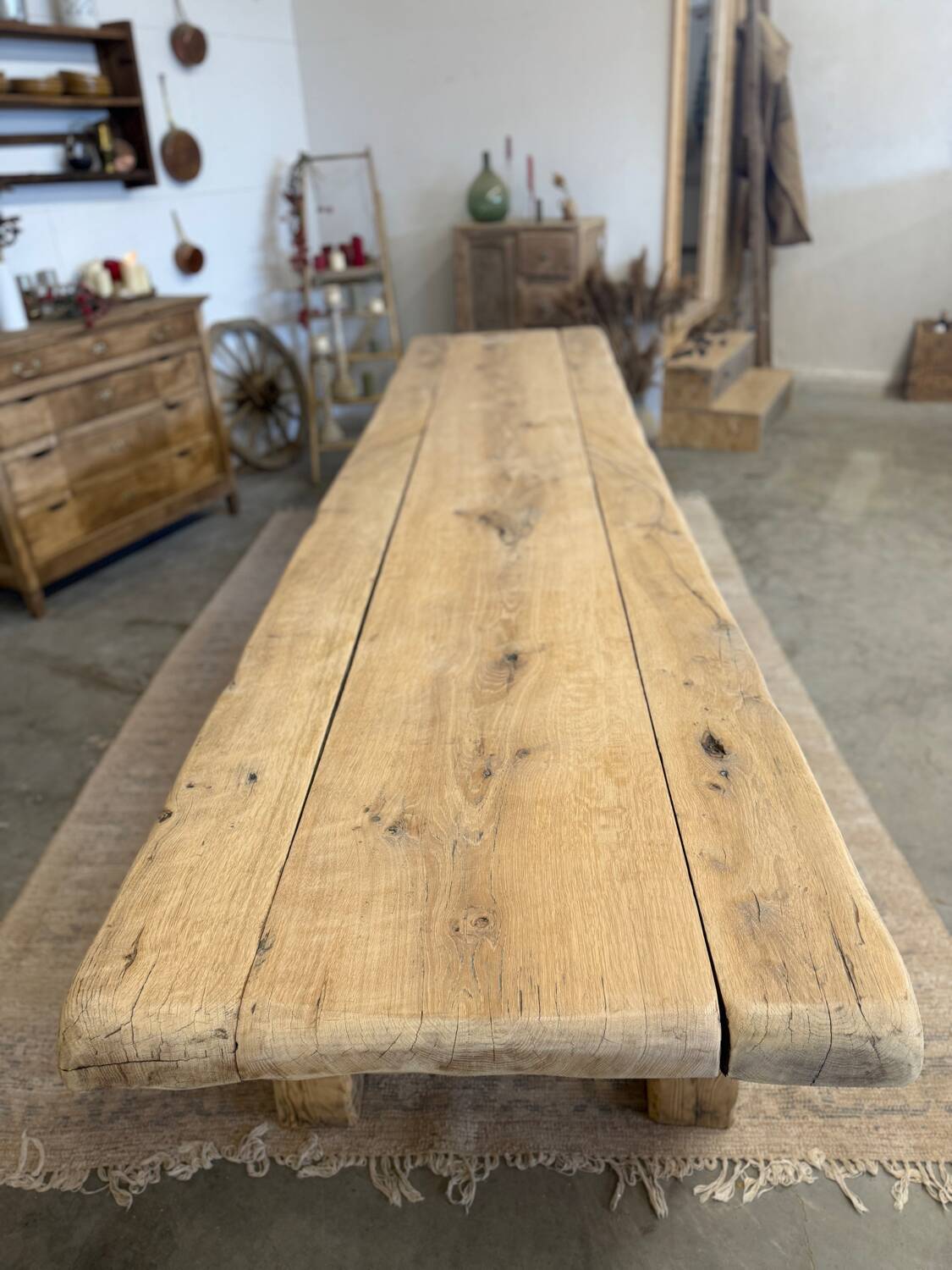Very large renovated farmhouse table