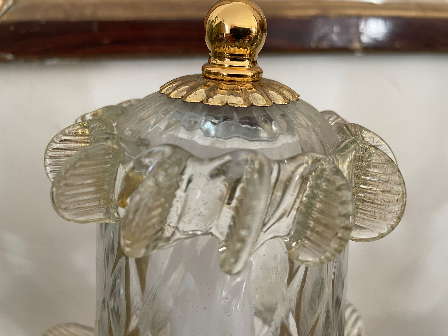 Pair of Murano glass lamps