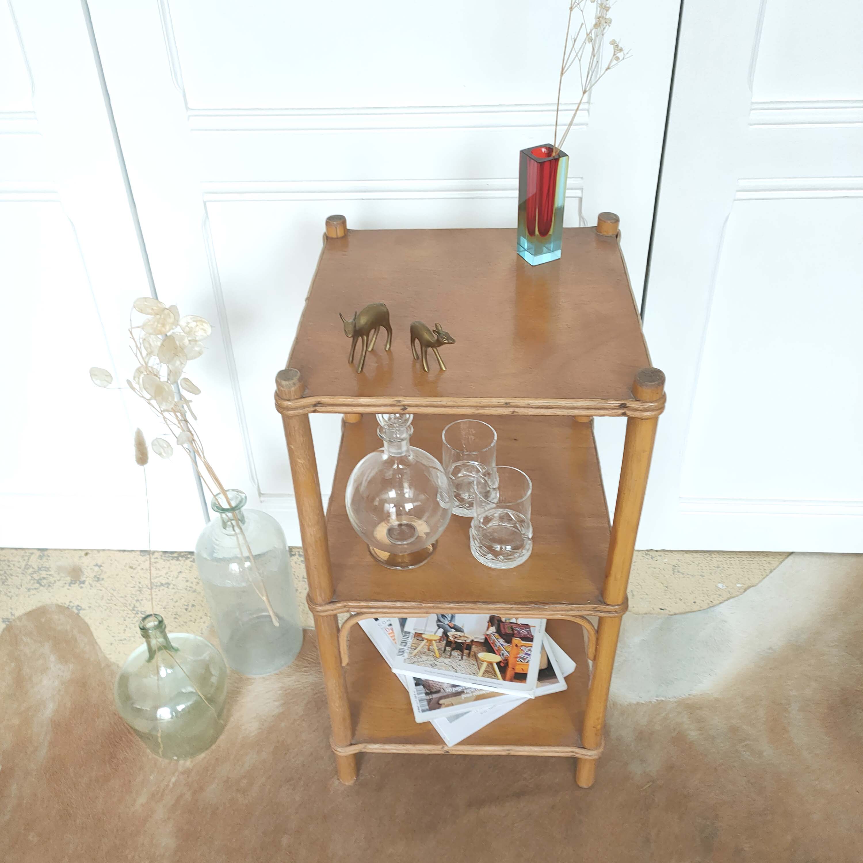 Wood and rattan landscape