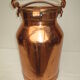 Copper milk pot from farm
